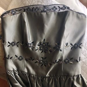 Long strapless dress